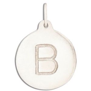 Helen Ficalora white gold charm letter “B”